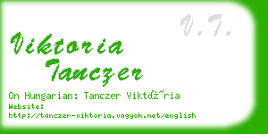 viktoria tanczer business card